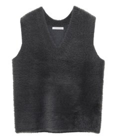 Green Parks シャギーＶネックニットベスト