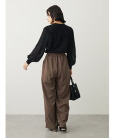 Green Parks プリーツ袖ニットプルオーバー