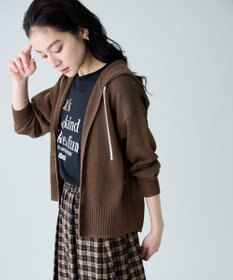 ANY ラミータッチニットパーカー