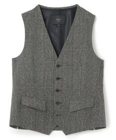 JOSEPH HOMME 新柄【洗える/ストレッチ/シワになりにくい/セットアップ対応可】クールドッツストレッチ ジレ