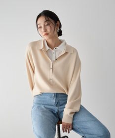 YECCA VECCA 2wayレイヤード風ポロニット
