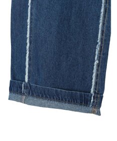 Green Parks ・Ｄｏｕｂｌｅ　Ｆｌａｇｓフリンジラインストレートデニム