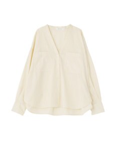 AMERICAN HOLIC 【イージーケア】ストライプVネックシャツ