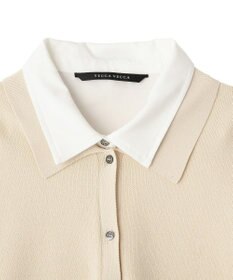 YECCA VECCA 2wayレイヤード風ポロニット