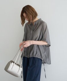 YECCA VECCA サイドスリットドロストシャツ