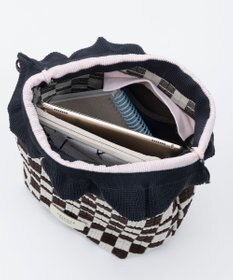 TRICOTE ピクセル巾着ポーチバッグ