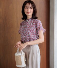 組曲 【先行予約】フラワーガーデンプリント ブラウス