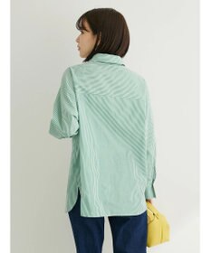 Green Parks ・ＥＬＥＮＣＡＲＥ　ＤＵＥ　パールボタンシャツチュニック