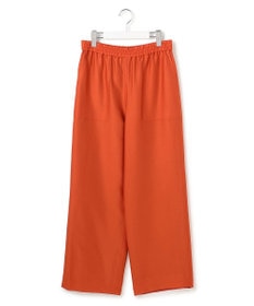 ICB 【洗える】ウールワッシャーツイル ワイドストレートパンツ