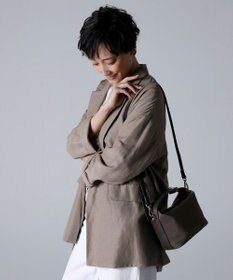 TOPKAPI 【TREASURE TOPKAPI】ナイロン レザーコンビ ハンドルオープン ミニ ショルダーバッグ