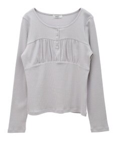 earth music&ecology 切替ギャザーコンパクトカットプルオーバー