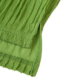 Green Parks ５分袖フリルカットプルオーバー