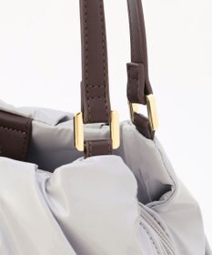 LA BAGAGERIE ソフトエナメル2WAYハンドバッグ Mサイズ