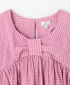組曲 KIDS 【150-160㎝】ギンガムサッカー ワンピース