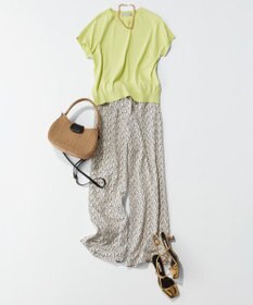 UNFILO L プリントイージーパンツ