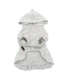 PET PARADISE ペットパラダイス フリルフーディー 《グレー》 小型犬