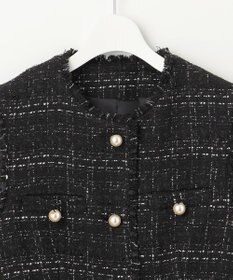 Feroux 【洗える】ラメツイード ジレ