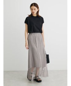 Green Parks ・ＥＬＥＮＣＡＲＥ　ＤＵＥ　メッシュギャザースカート