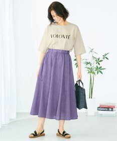 ANY L 【洗える】フロッキーロゴ Tシャツ