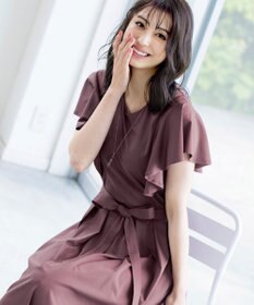 Tiaclasse L 【洗える】ストレスフリーで着用できるカットソーフレアワンピース