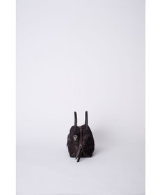 MIYABIYA 【撥水加工】篭目大柄エンボスボンディングミニボストン