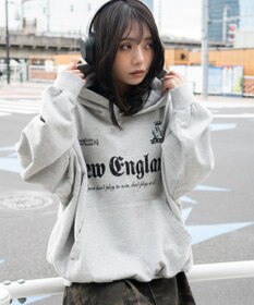 WEGO 【ユニセックス着用ITEM】グラフィックバルーンクロップドプルパーカー