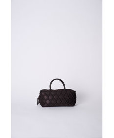 MIYABIYA 【撥水加工】篭目大柄エンボスボンディングミニボストン