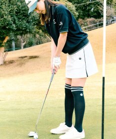 PW CIRCULUS 【WOMEN】サイドボタン デザインスカート ゴルフウェア レディース