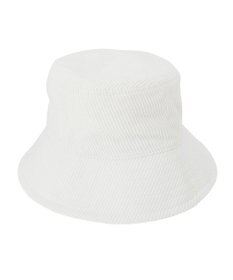 MOONBAT FURLA コール天バケットハット／ロゴ刺繍