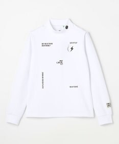 PW CIRCULUS 【裏起毛であたたか】【WOMEN】CATモチーフ  裏起毛ロングスリーブモックネックT   ゴルフウェア レディース