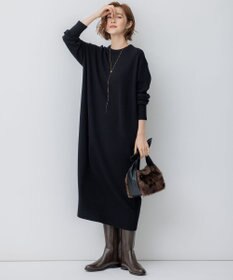 23区 【洗える】ウールカシミヤ ニットワンピース