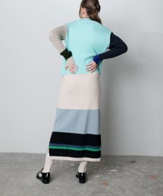 TRICOTE PLAIN RIB MULTI SKIRT／無地リブMULTI SKIRT