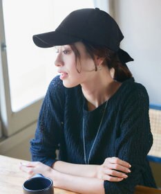 Tiaclasse 【安田美沙子さん/小倉優子さん着用】ジャガードリボンキャップ/リボンキャップ