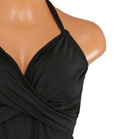 San-ai Resort（三愛水着楽園） ワコール定番商品カップ使用、GHIカップの大きなお胸に対応【グラマラスフィット】クロスワイヤーAライン水着　9D-M　【San-ai Resort（サンアイリゾート）】