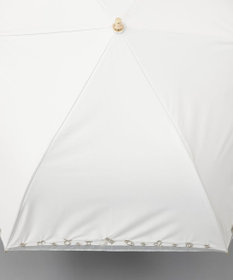 AURORA Beaurance （ビューランス）刺繍縁オーガンジー晴雨兼用傘（折りたたみ傘）