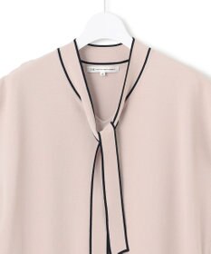 23区 S 【洗える】レーヨンポリエステルストレッチ ボウタイ ニット