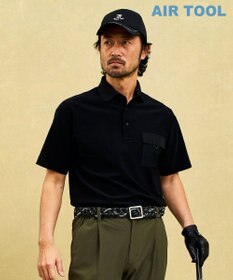23区GOLF 【MEN】機能に優れた新素材「AIR TOOL」ポケットポロシャツ