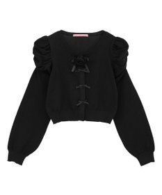 Maison de FLEUR ローズニットカーディガン