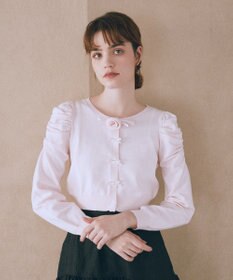 Maison de FLEUR ローズニットカーディガン