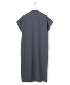 ICB 【先行予約・WEB限定】FluidBackSatin ニット衿シャツワンピース