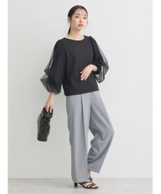 earth music&ecology タックストレートパンツ