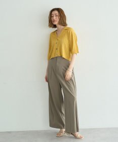 YECCA VECCA ストライプメッシュニットカーディガン