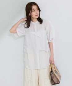 Green Parks ＳＥＴ２点シアーストライプシャツ＋ビスチェ