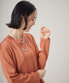 自由区 【アンサンブル対応・洗える】アセテートコットン カーディガン