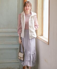 ANY SIS 【洗える】ティアードプリント スカート