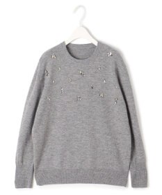 ICB 【洗える】 ジュエルニットプルオーバー