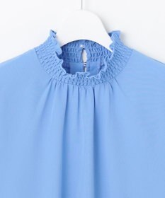 Feroux 【洗える】スタンドネックブラウス