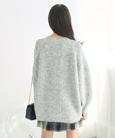 earth music&ecology ふわふわＭＩＸヤーンカーディガン