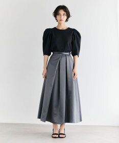 #Newans ヘビーサテンフレアースカート