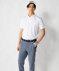 FILA GOLF／marie claire 【FILA GOLF】メッシュ加工ロゴ半袖ポロシャツ